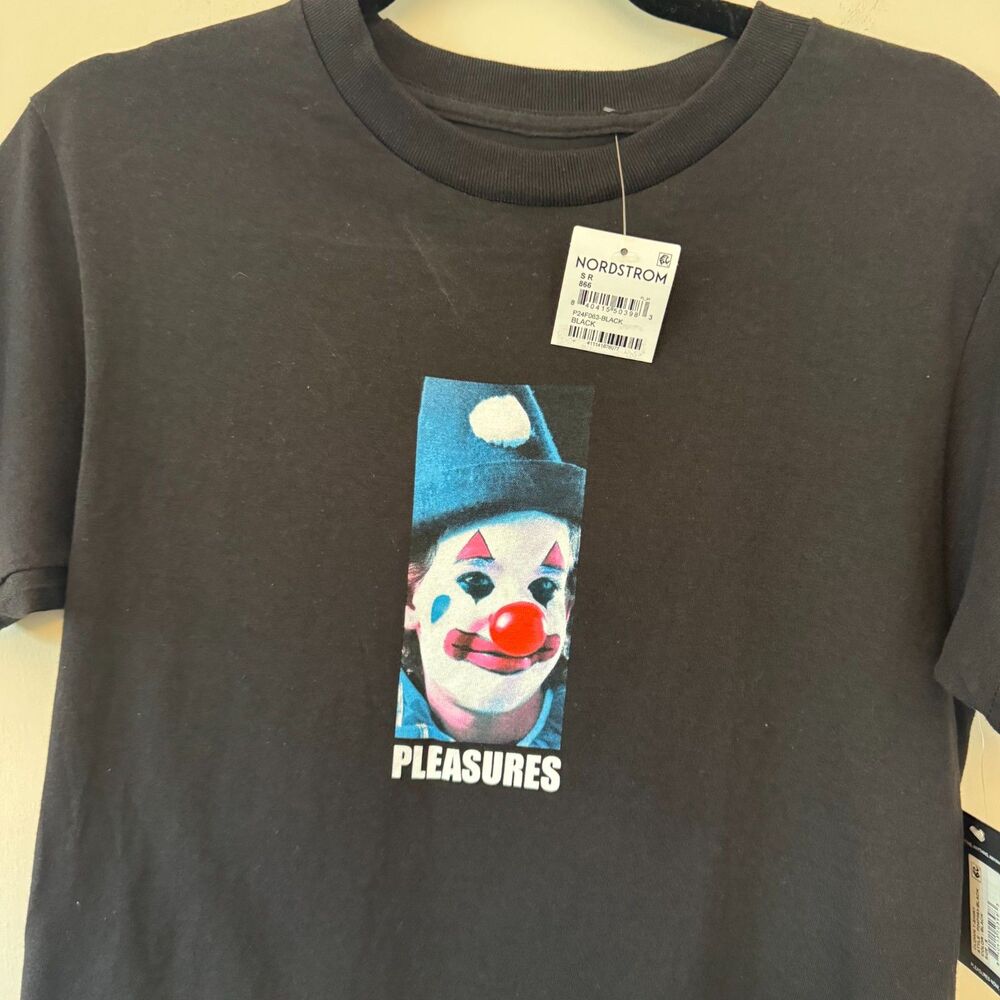 Pleasures Men Black Clown Graphic T-Shirt Size Small - Picture 2 of 5